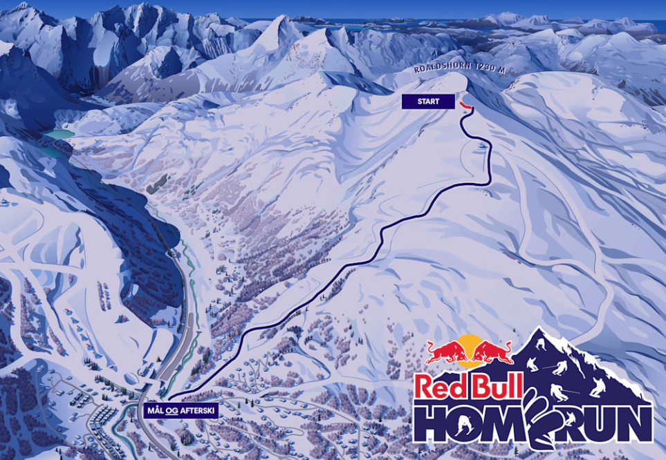 Løypekart Red Bull
